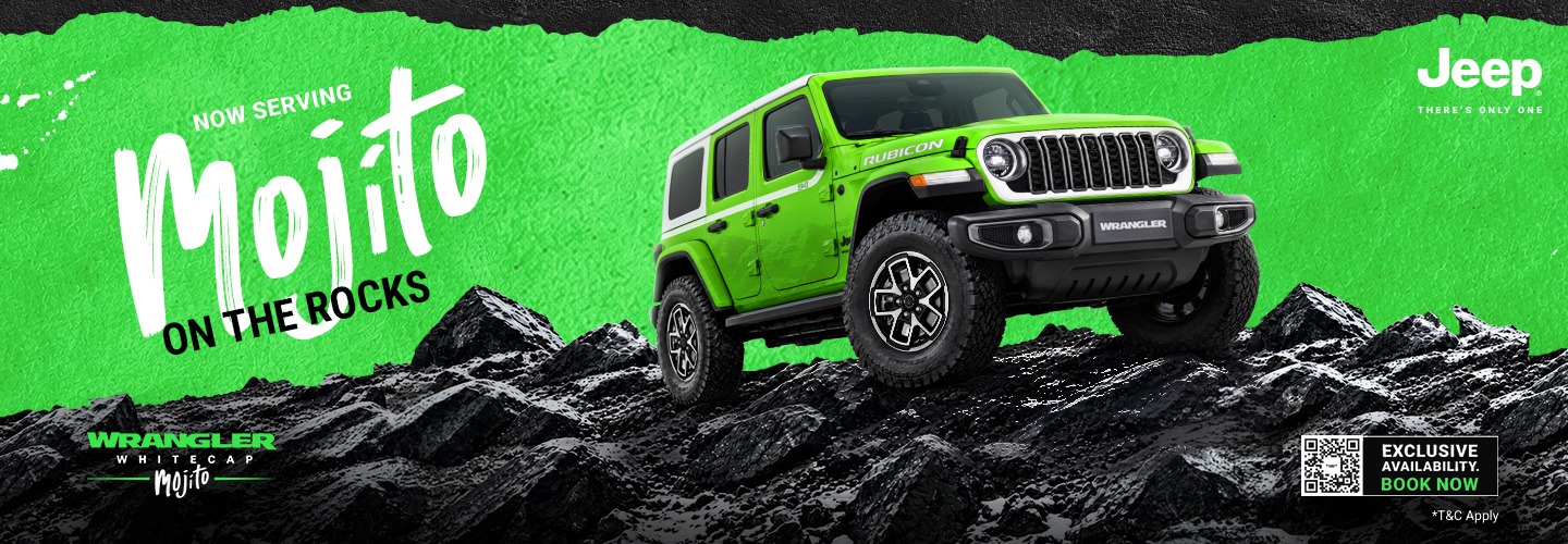 Now serving Mojito on the rocks - Jeep Wrangler Whitecap Mojito on a rocky ridge. Only 25, book now.