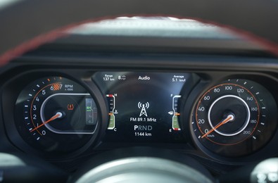 Jeep Wrangler digital instrument cluster
